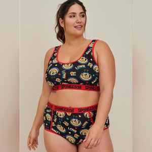 NWT Torrid sz 4 4X Always Proud SpongeBob Brief Panty  Cotton Love Rainbow
